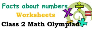 Facts about numbers kids maths worksheets